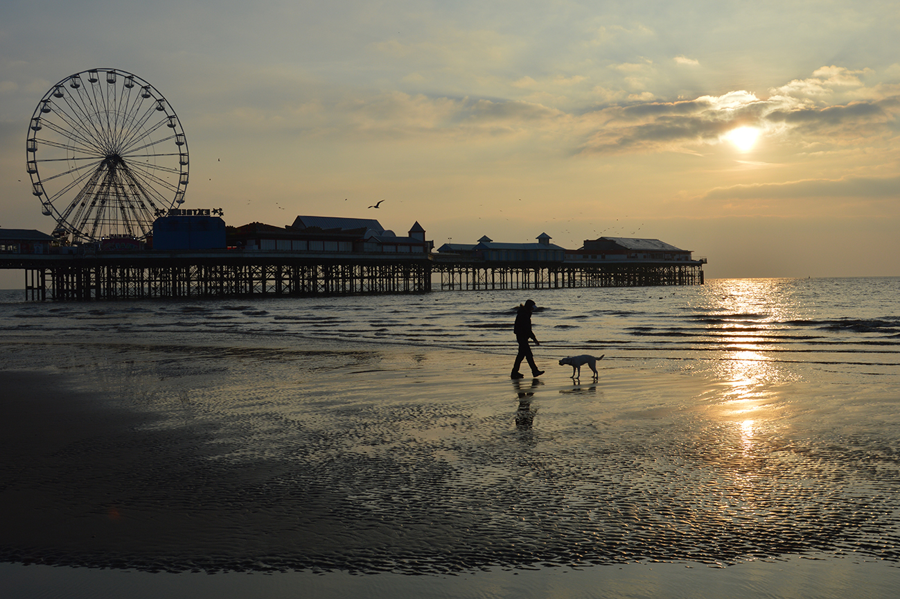 Walking the dog, Blackpool