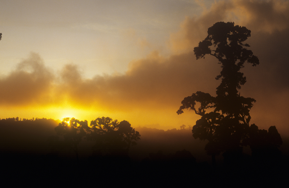 Sunset in Talamanca Mountains, Costa Rica