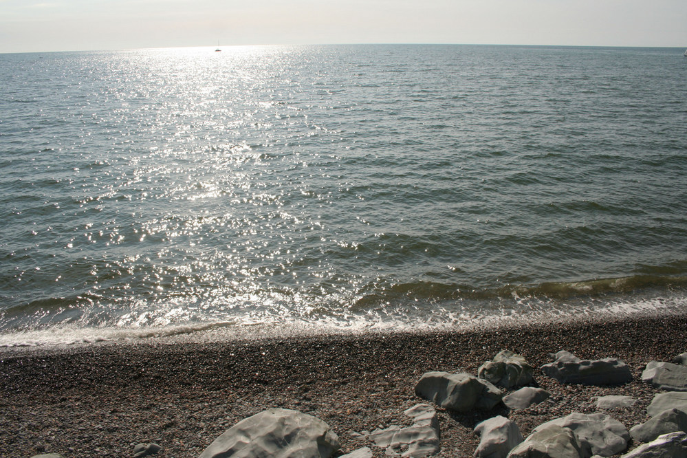 The sea at Aberystwyth