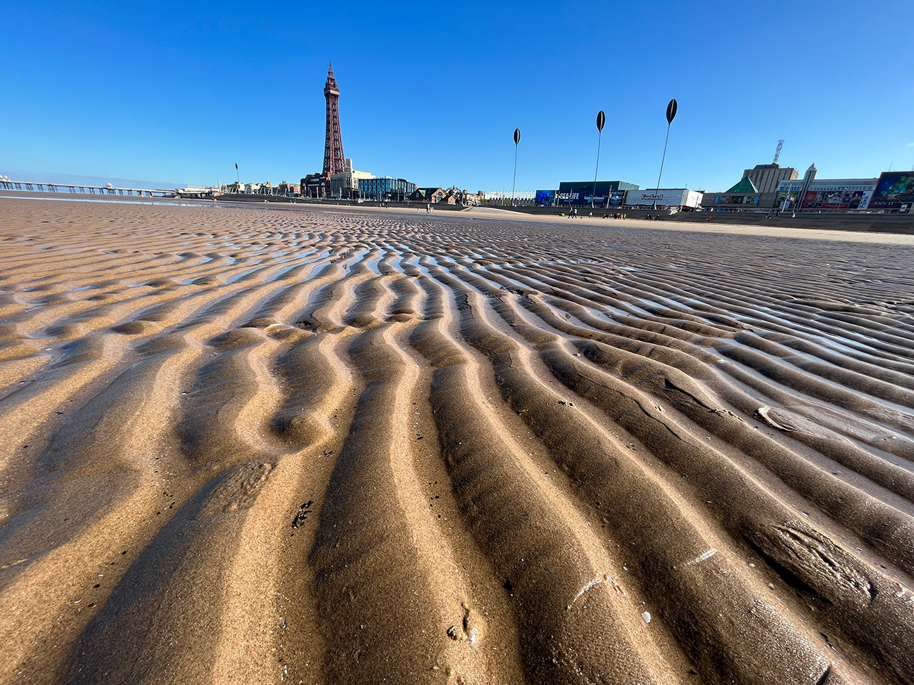 The beach at Blackpool