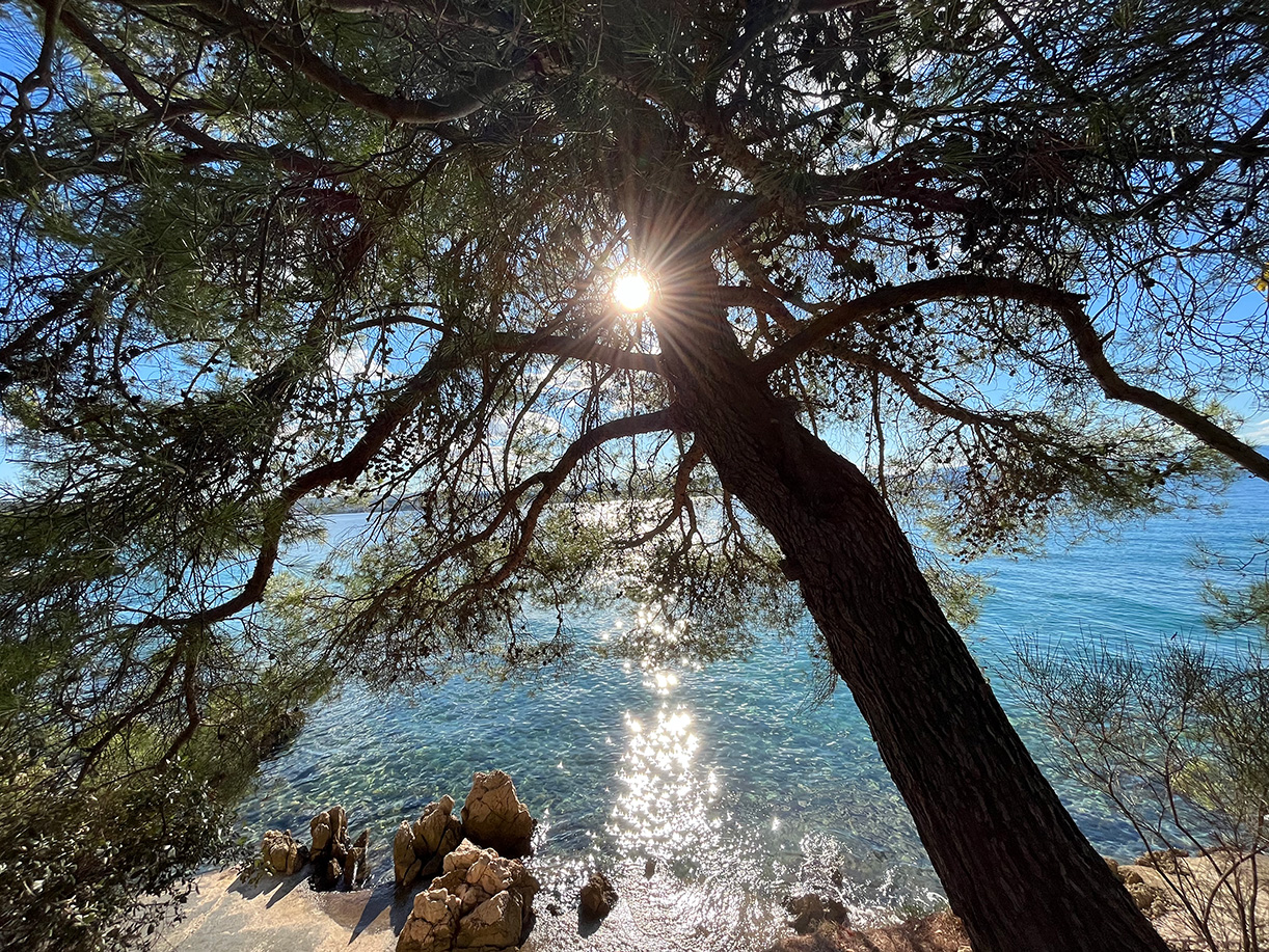 The sea near Malinska Krk Croatia