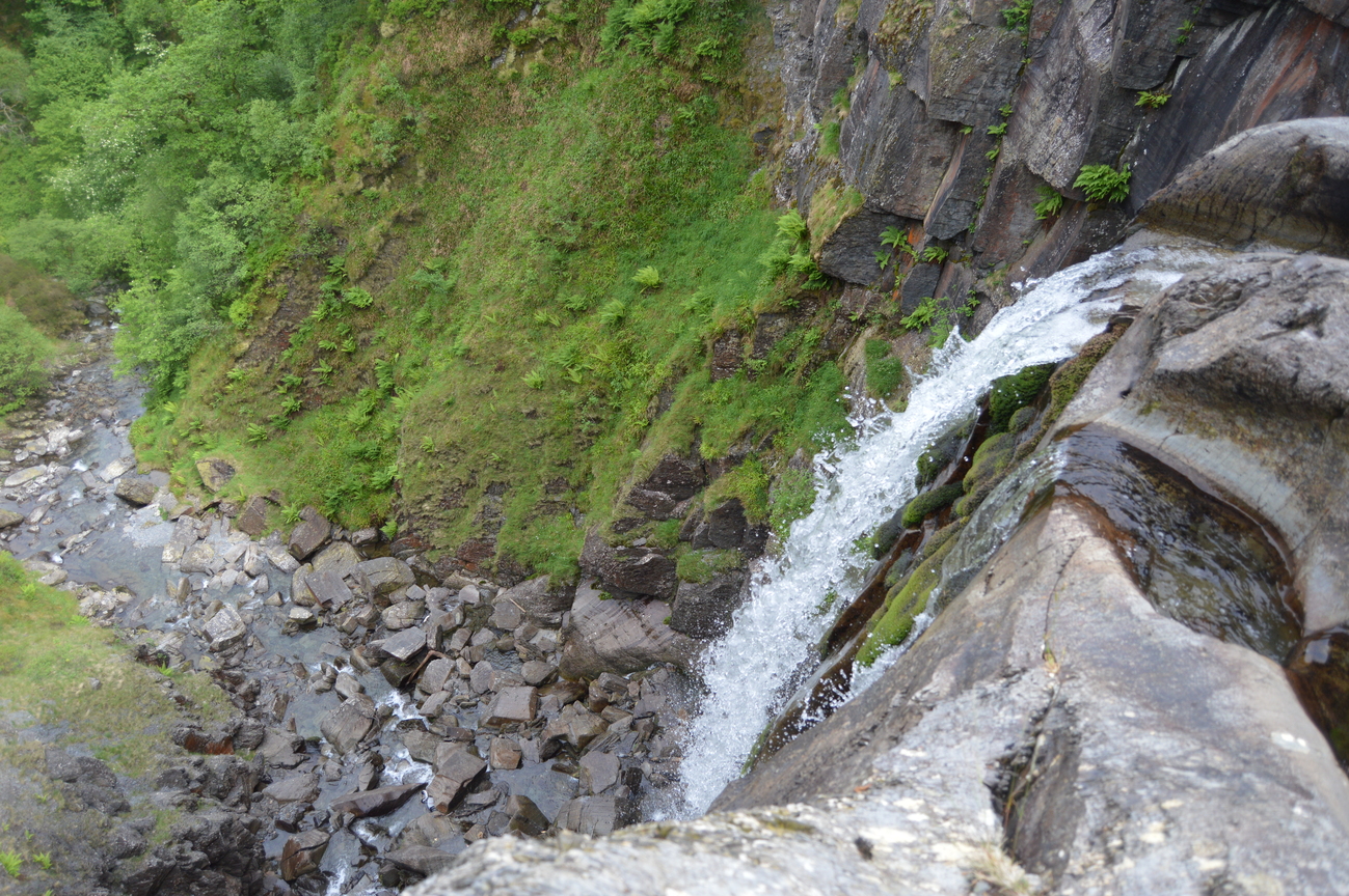 The waterfall, Dylife mid Wales