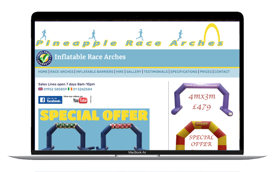 Inflatable Race Arches